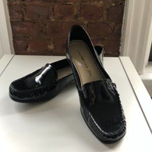 Anne Klein Black Patent Leather Loafers